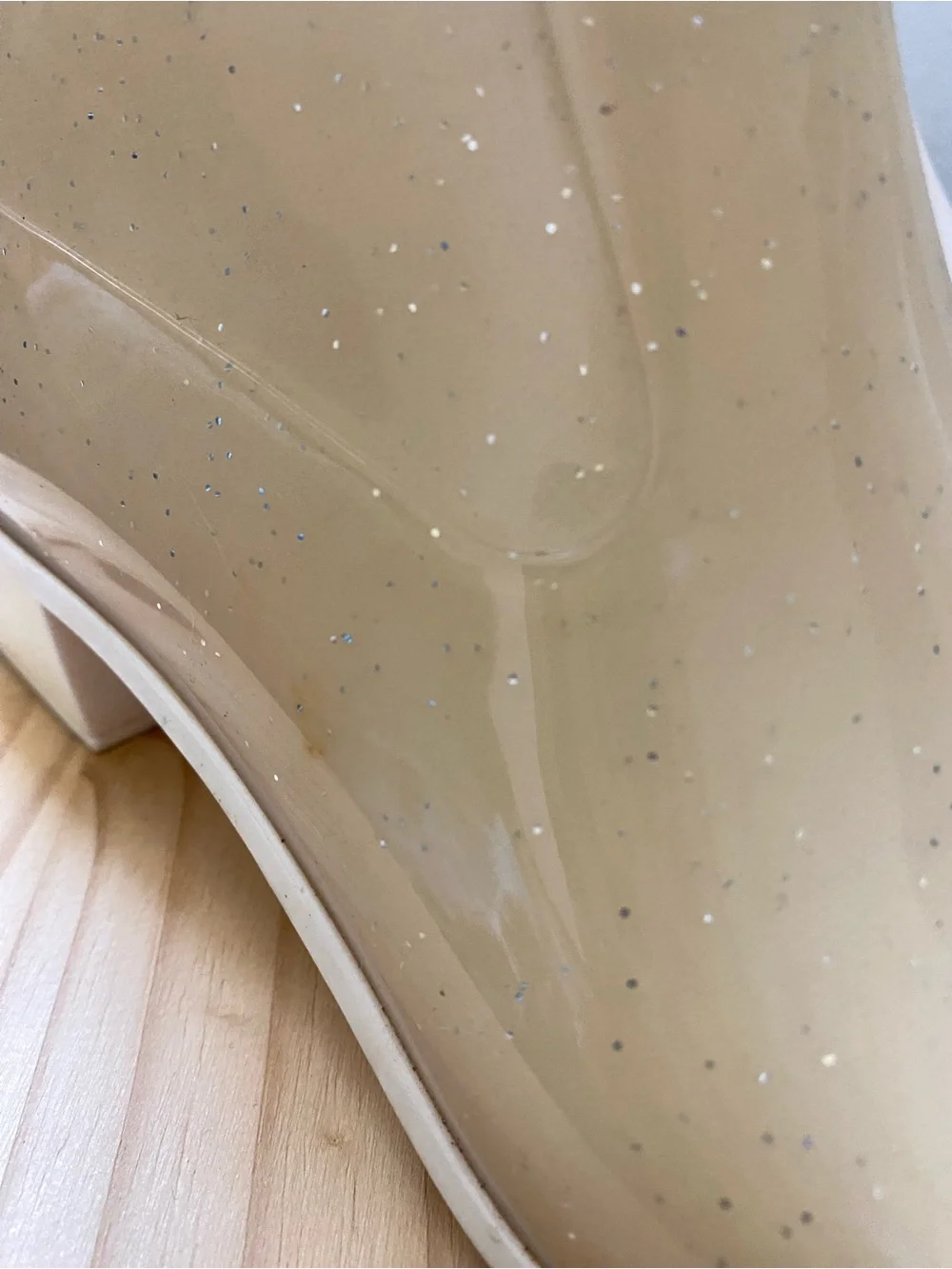 Women's Knee-High Rain Boots in Cream